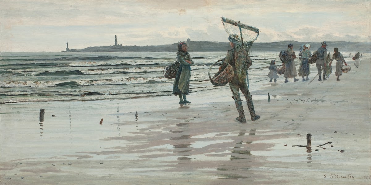 Fisherfolk Returning Aberdeen 1886
