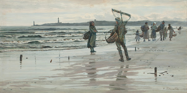 Fisherfolk Returning Aberdeen 1886