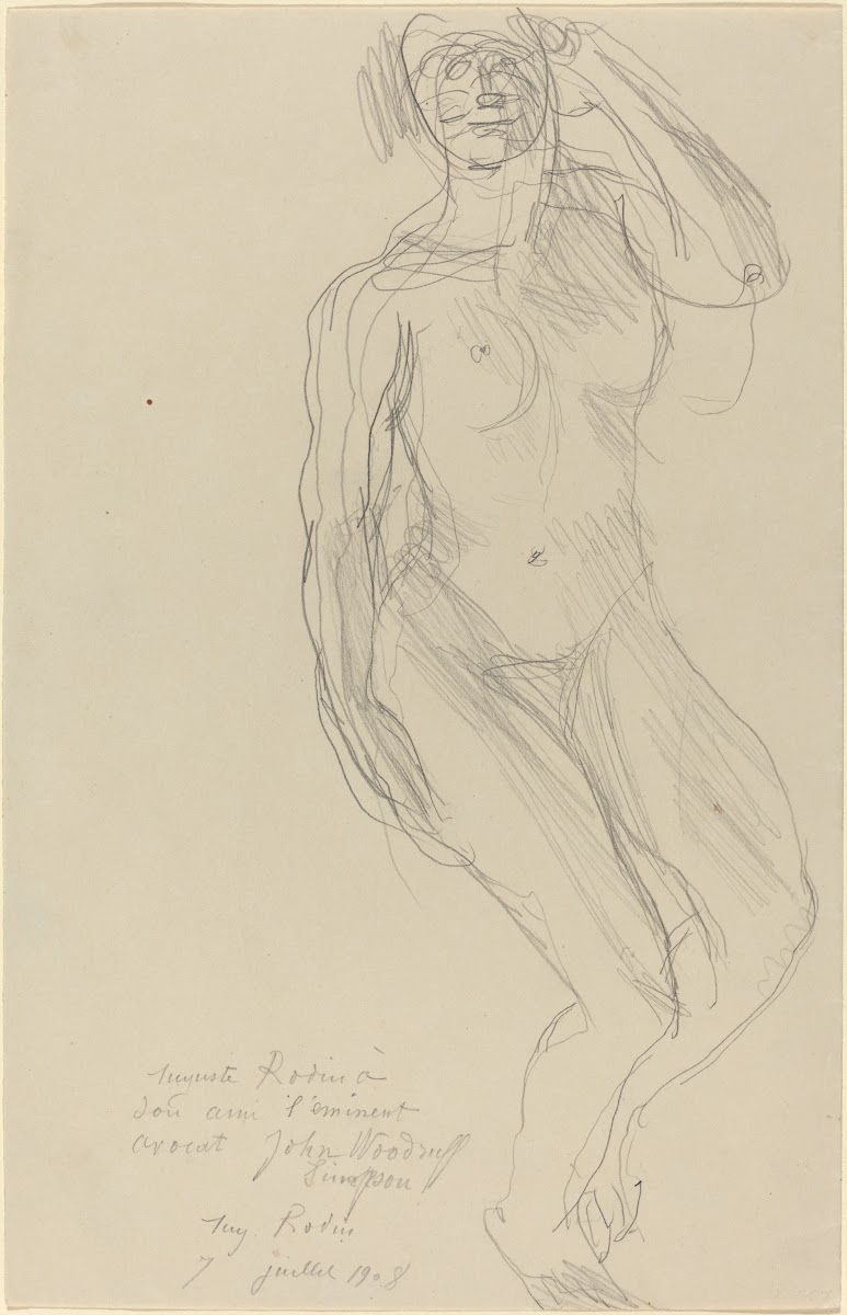 Seated Female Nude Looking Forward 1908