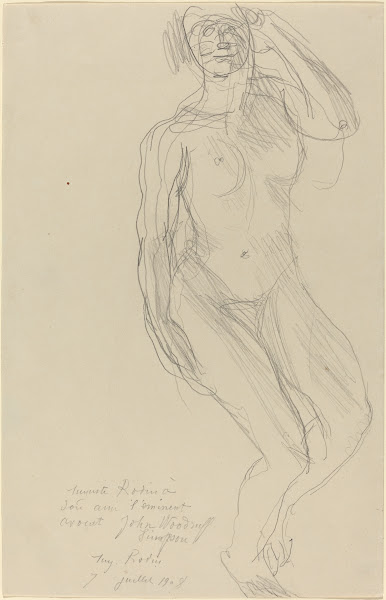 Seated Female Nude Looking Forward 1908