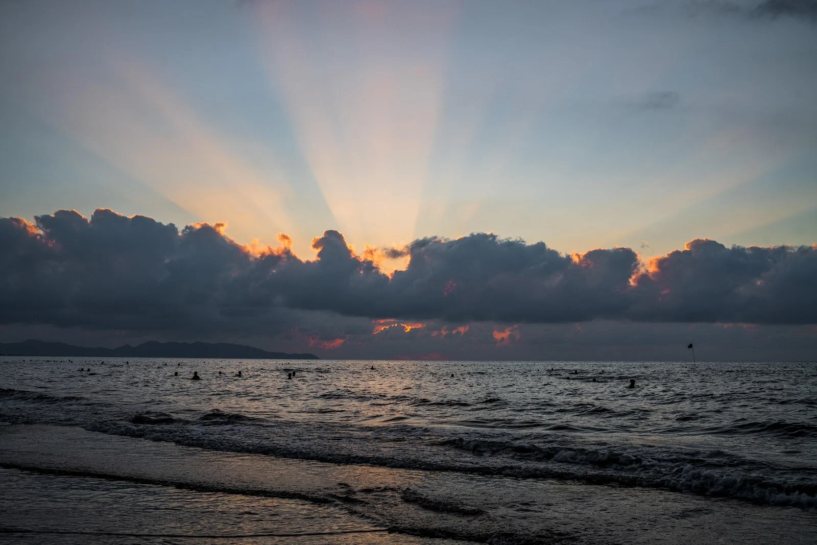 Sunbeams Bursting Through Ocean Clouds - Nature Photography 5K Wallpaper (5568x3712)