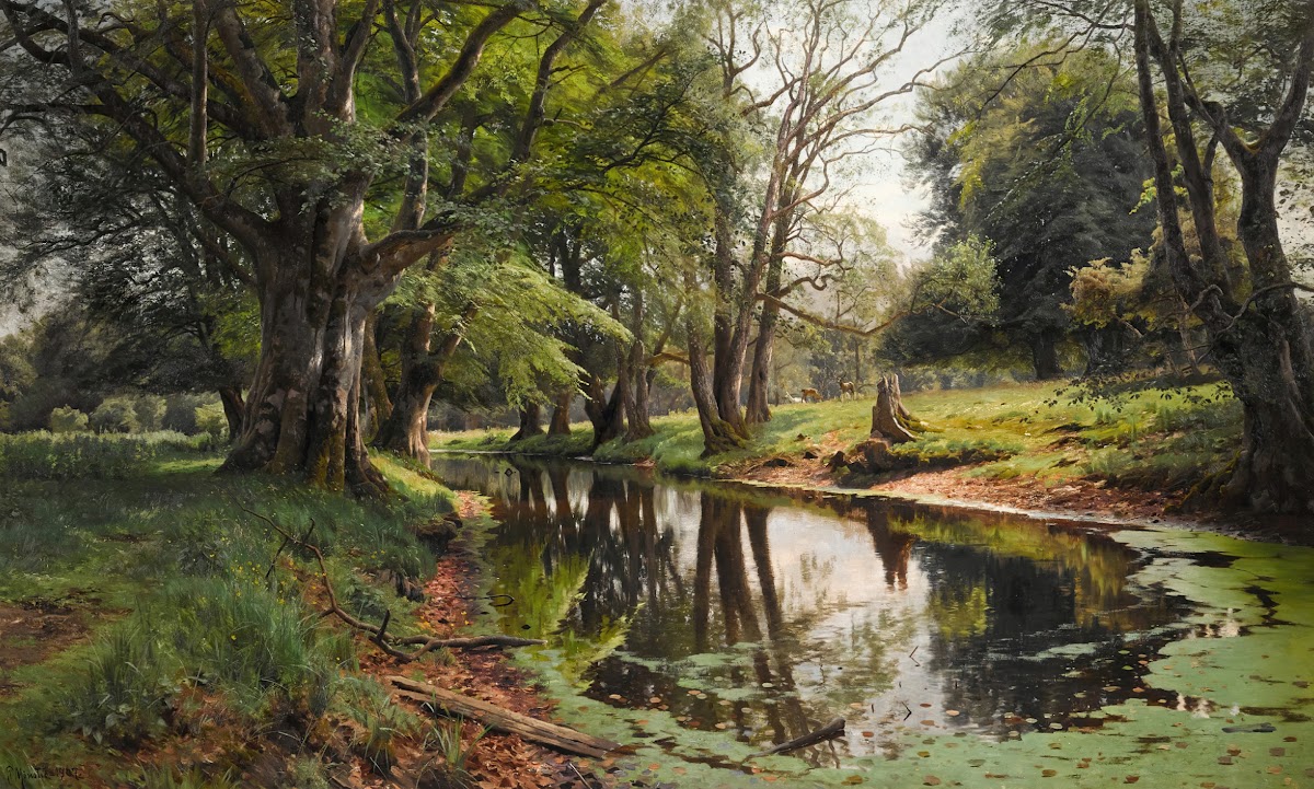 A Woodland Stream ona Summer Day 1907