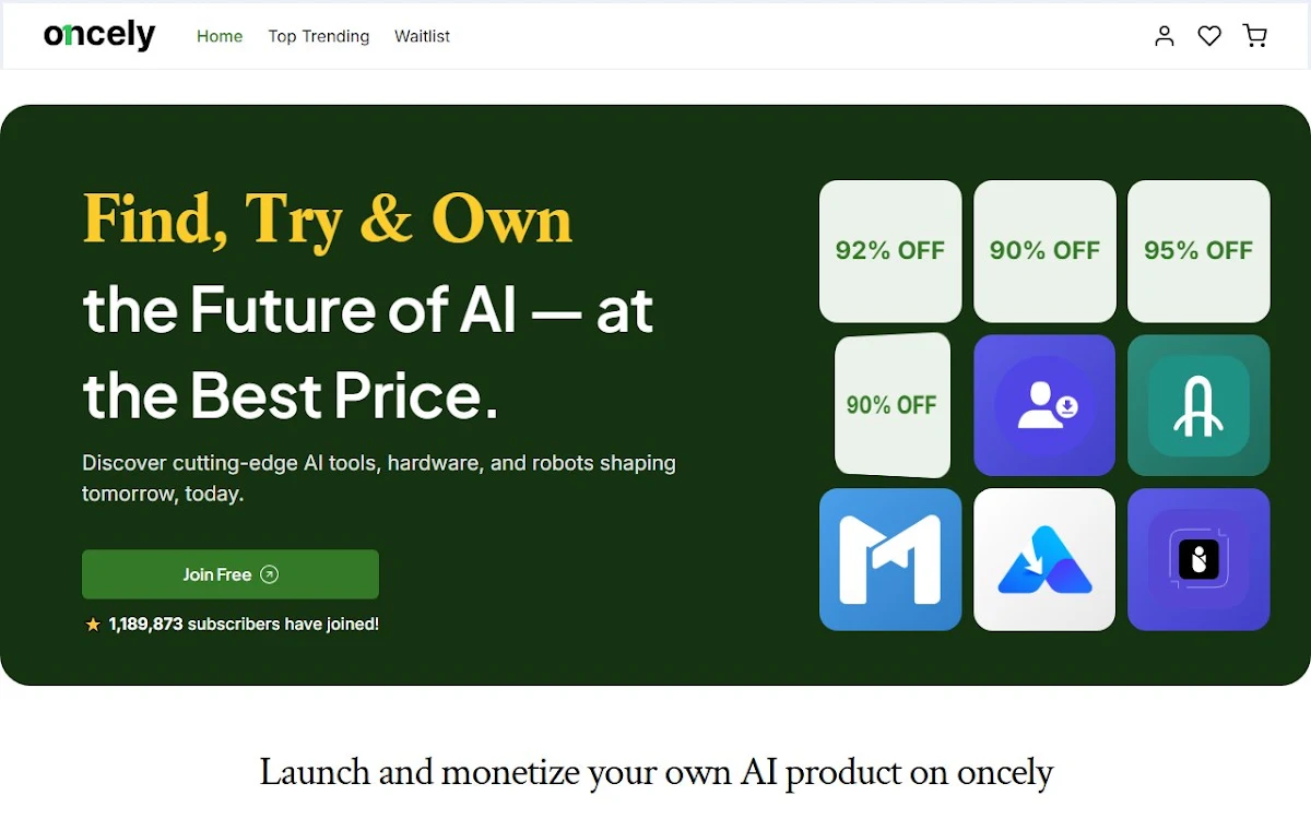 Captura de Sell on Oncely