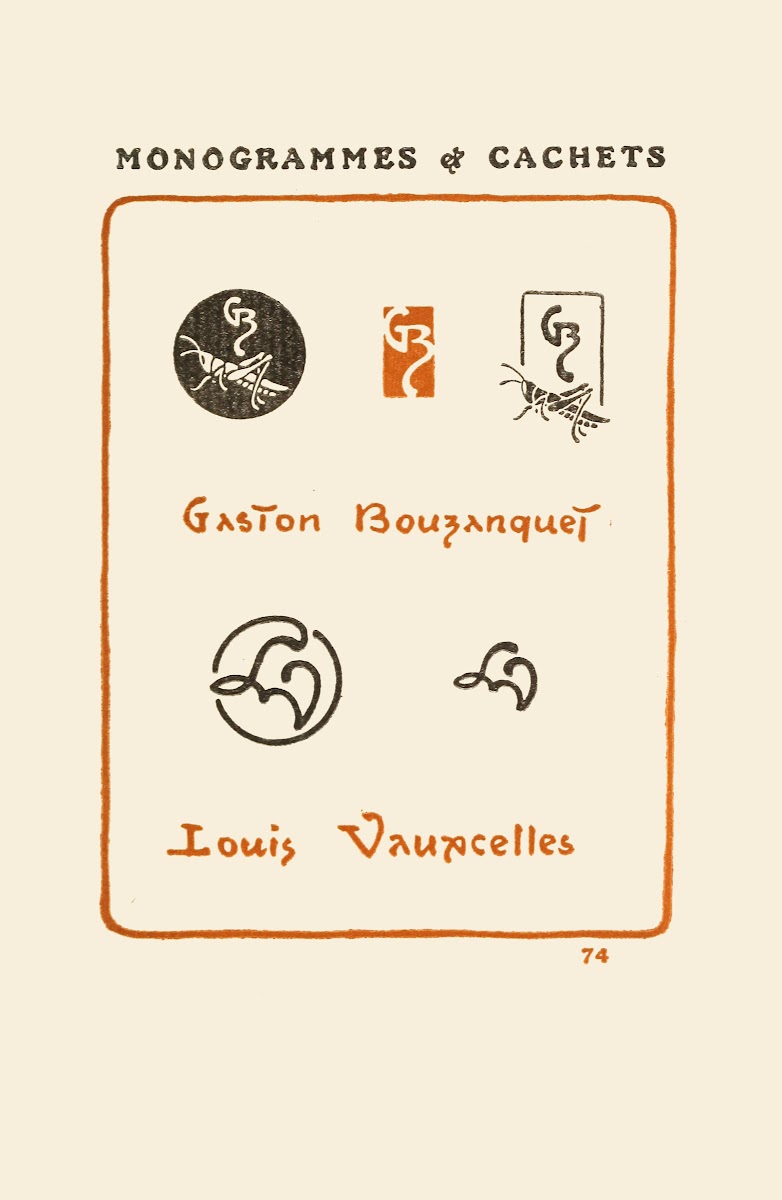 Le second livre des monogrammes, marques, cachets et es libris PL.72