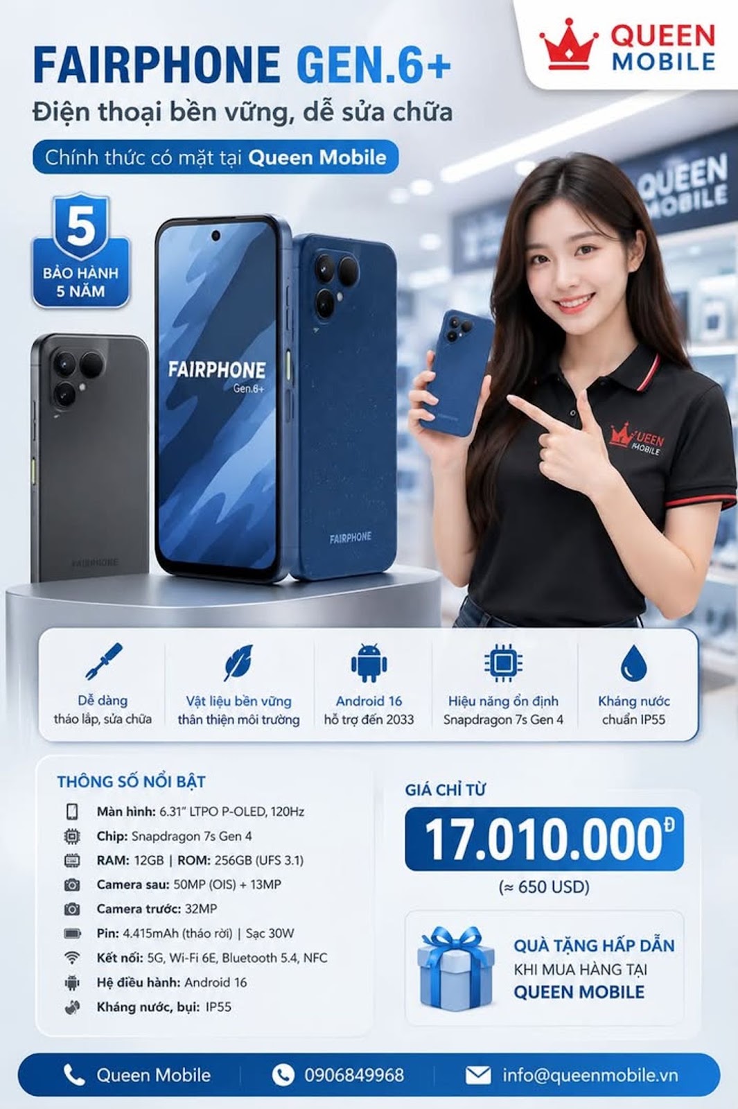 Fairphone Gen. 6+ chính thức vào Mỹ, chiếc điện thoại dễ sửa mà thị trường Mỹ đang thiếu
