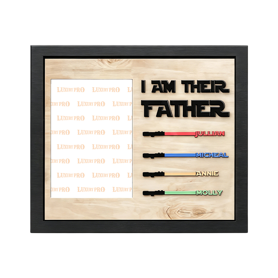 Custom-made Double-layer Wooden Lightsaber Ornament