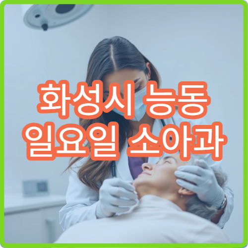 화성시 능동 일요일 소아과 병원 안내 오늘 소아과 문 여는 곳