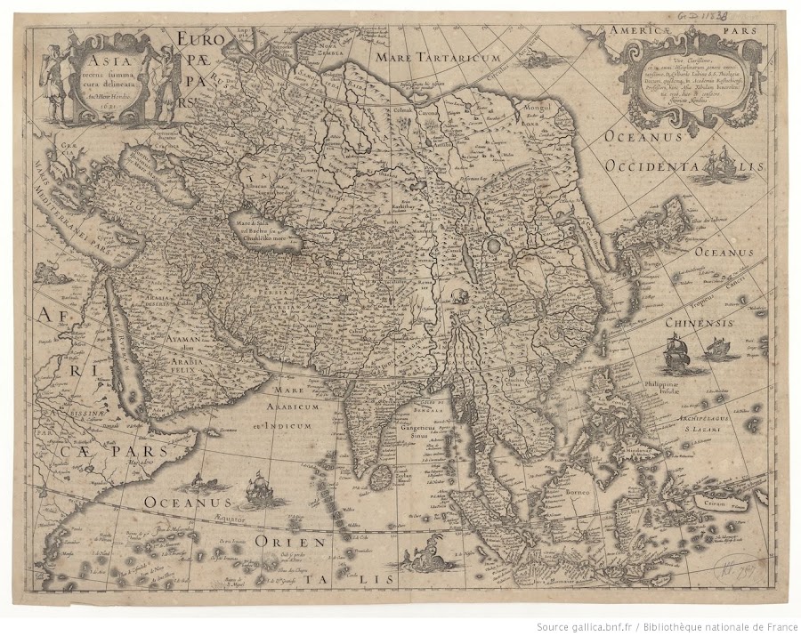 1631_Asia recens, summa cura delineata / Auct Jud. Hondii_Hondius, Jodocus II (1594-1629)