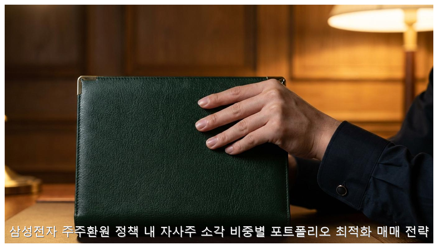 삼성전자 자사주 소각 비중별 매매 전략 핵심 안내 및 분석 인포그래픽 (4)