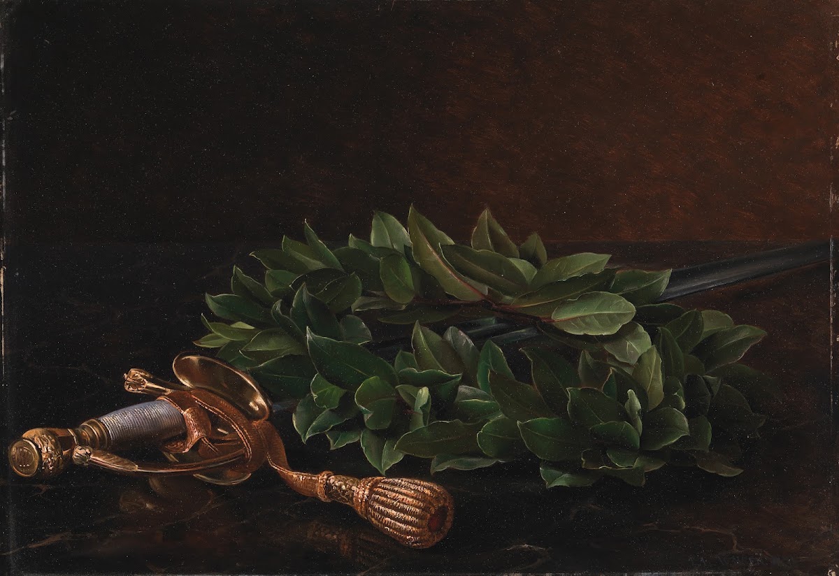 En Kårde Med Laurbærkrans 1848