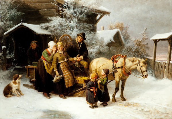 Leaving Home Dalecarlian Scene