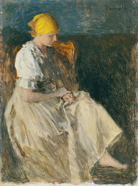 Sitzendes Mädchen
