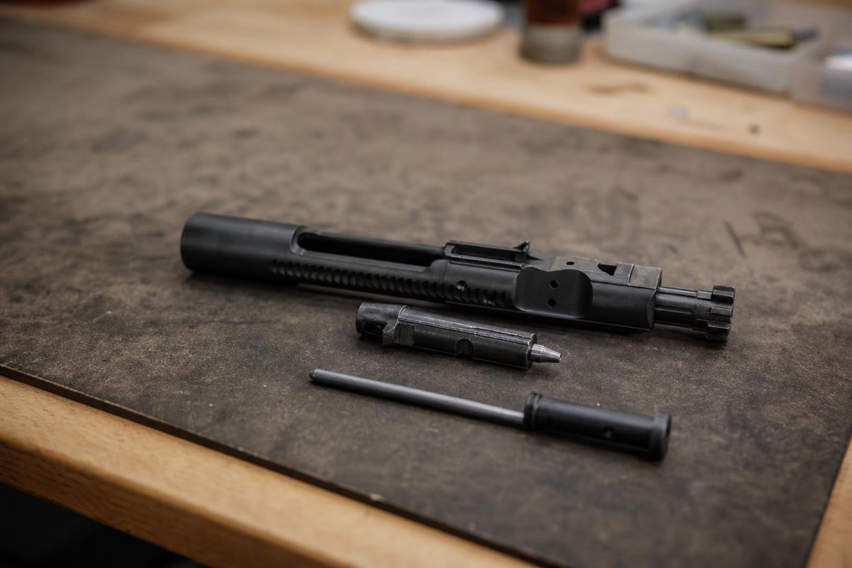 AR-15 bolt carrier group cleaning and inspection steps