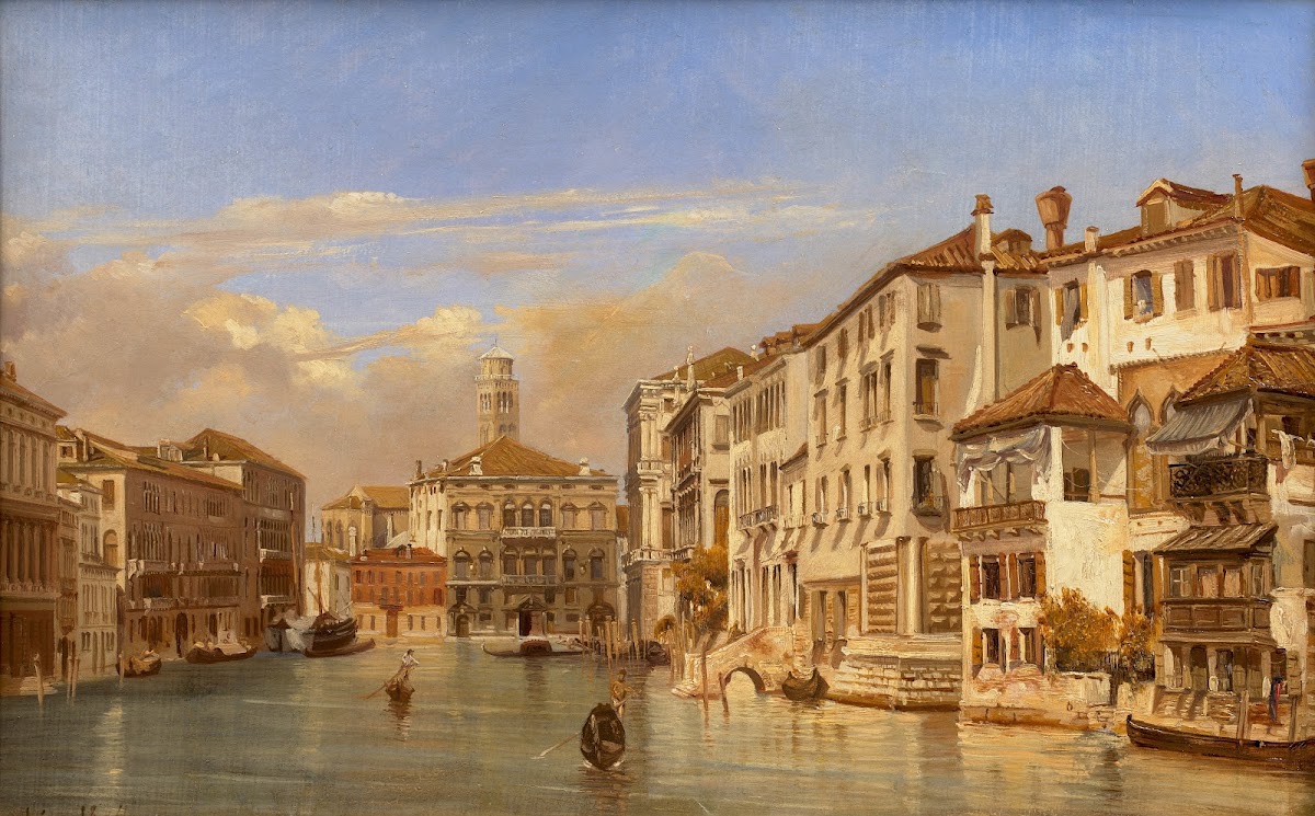 Gondoles sur le Grand canal Venise