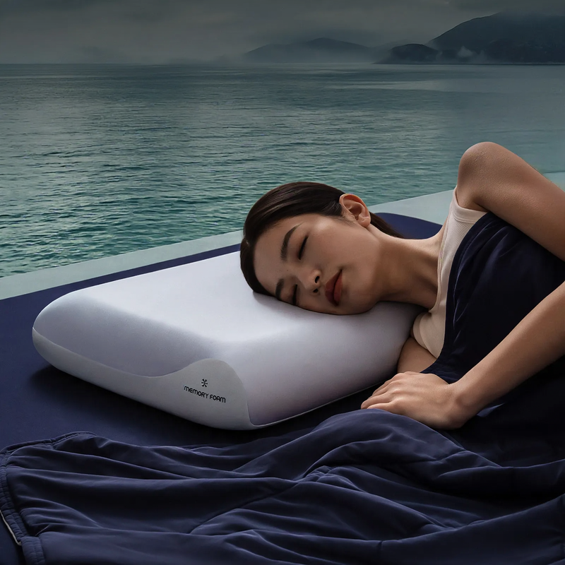 Memory Foam Neck Pillow with Slow Recovery