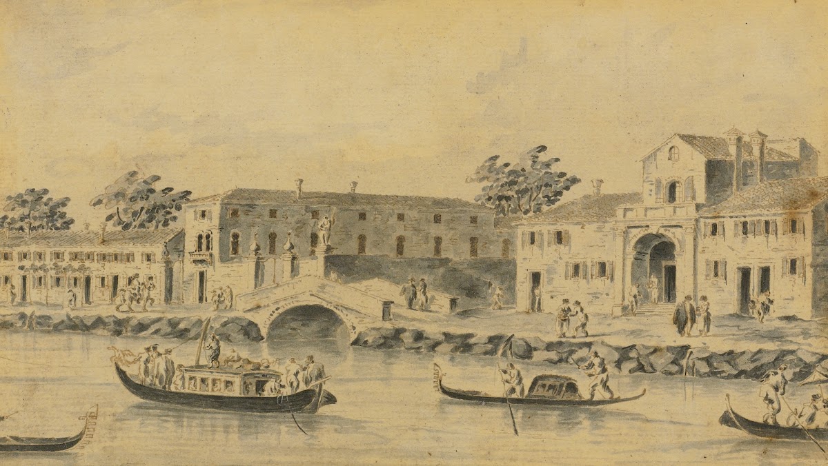 A View Of The River Brenta With The Burchiello