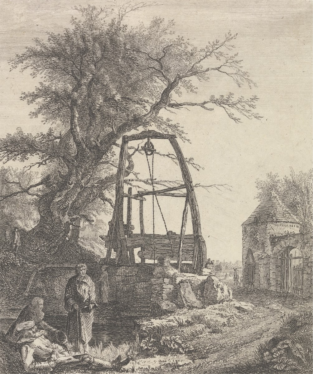 Scottish Beggars Resting near a Well 1750