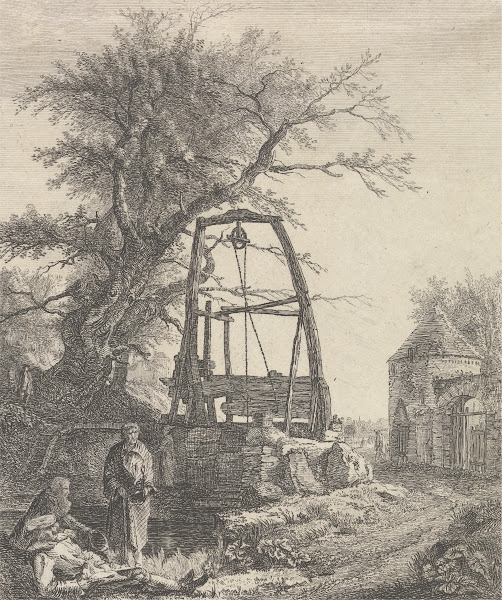 Scottish Beggars Resting near a Well 1750