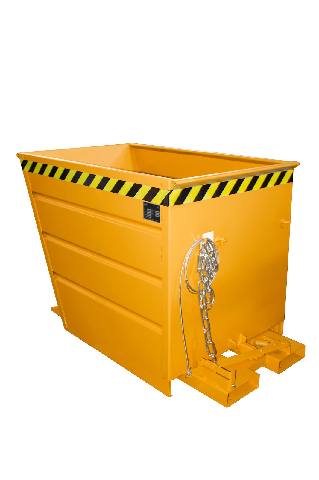Kiepcontainer VG 700, gelakt, Geeloranje