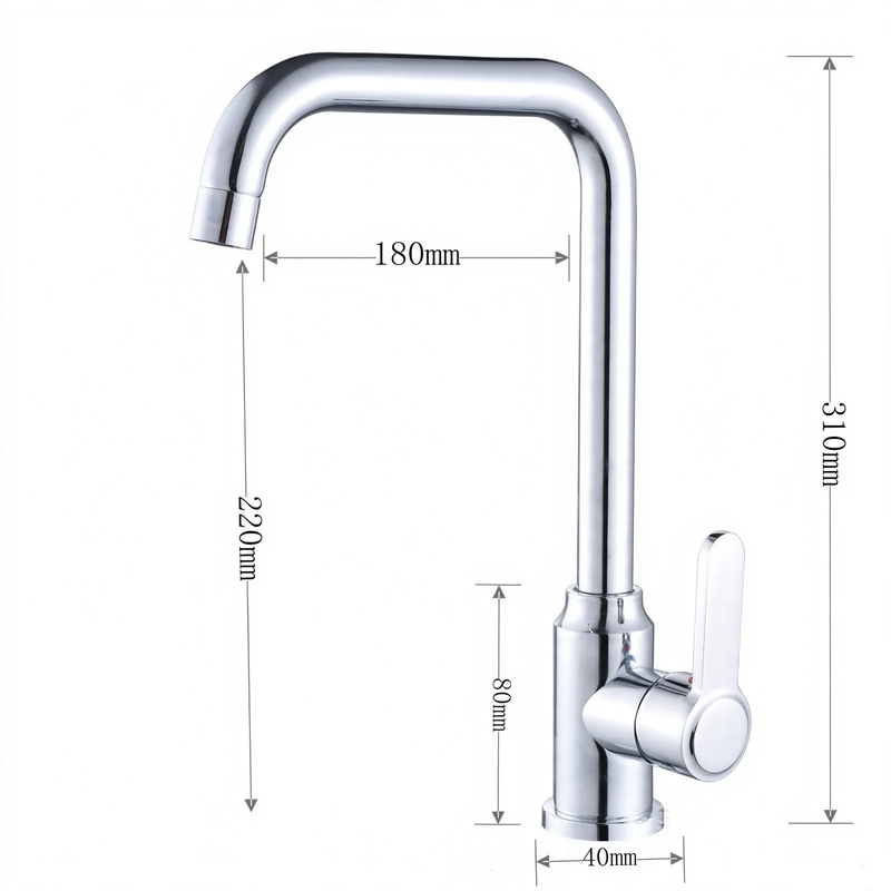 Stainless Steel Faucet for Kitchen, Mixing or Cold Water
