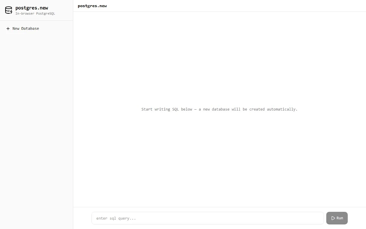 Captura de Postgres Sandbox