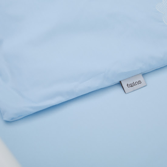 Bedding set for a baby crib 6 el Twins Beau blue