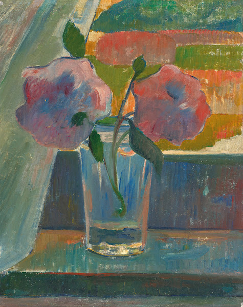 Nature morte fleurs dans un verre 1890