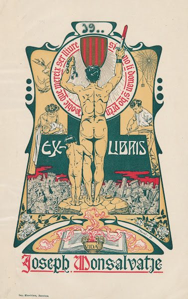 Ekslibris Josepha Monsalvatje 1900 1910