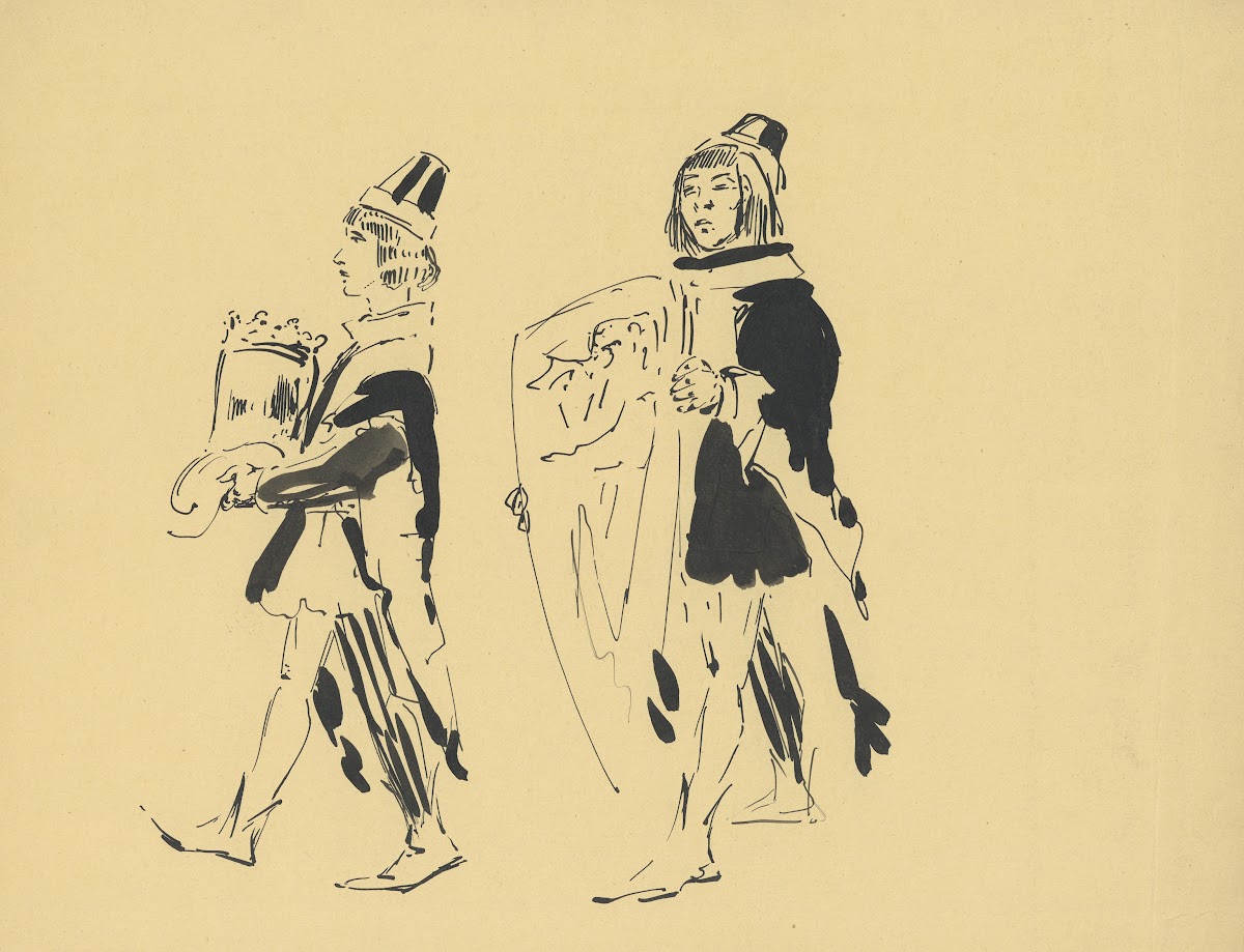 Twee processie figuren