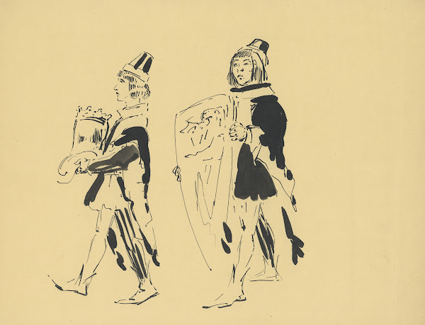 Twee processie figuren