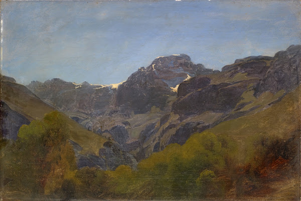 Mountain Landscape of Glarus with Rüchigrat and Bös Fulen