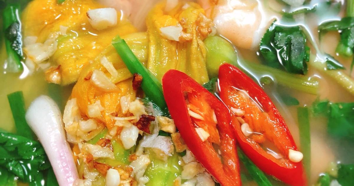 Canh Chua Tôm Bông Bí