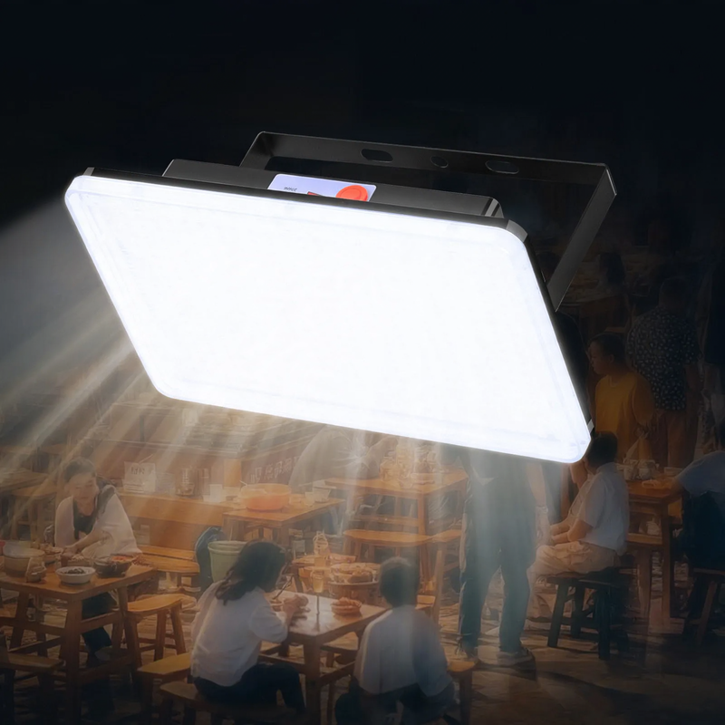 LED camping lamp with battery and emergency light function