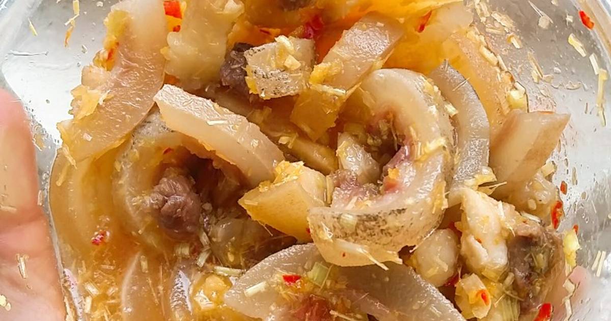 Đuôi bò ngâm sả ớt