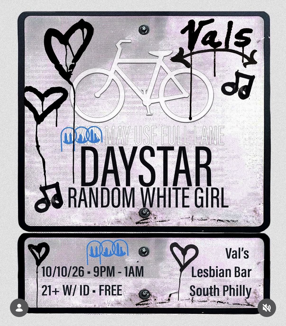 Flyer for Daystar / Random White Girl