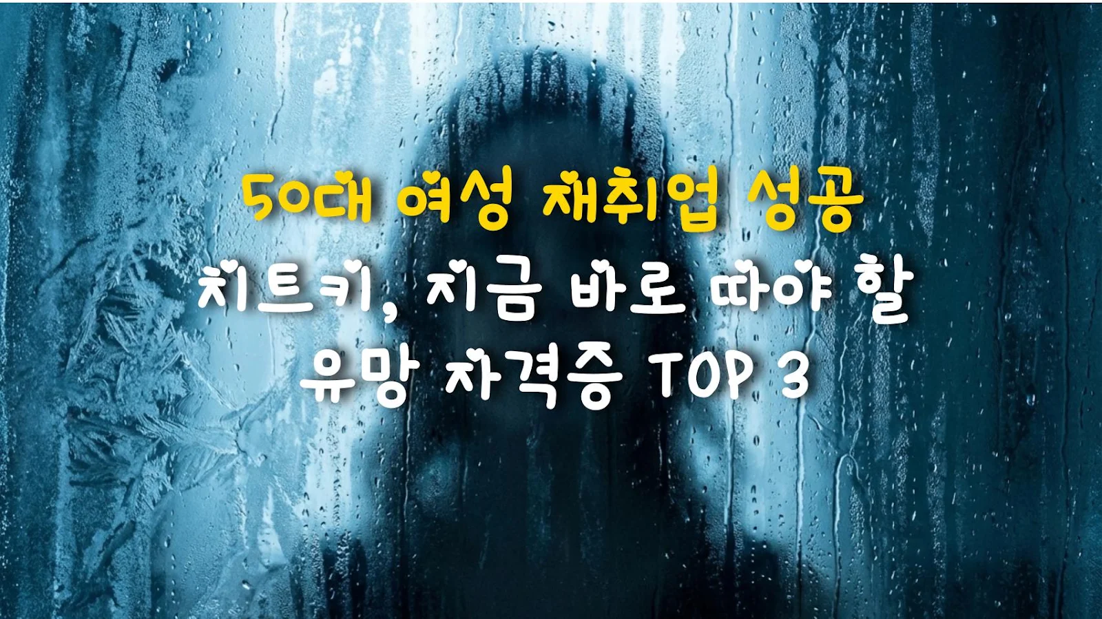 50대 여성 재취업 성공 치트키, 지금 바로 따야 할 유망 자격증 TOP 3