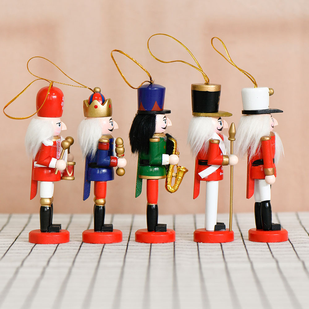 Nutcracker Soldier Set, 13 cm, 5-piece, Wood
