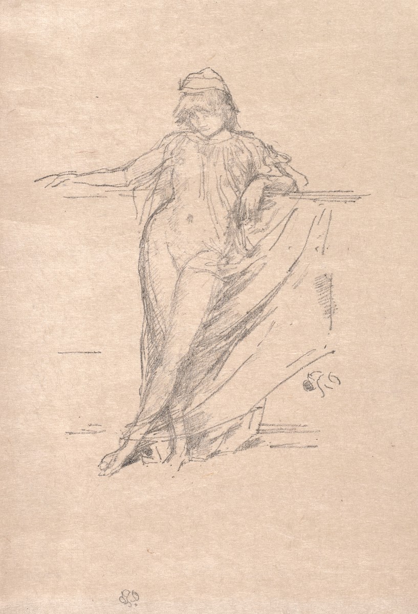 Little Draped Figure Leaning 1894