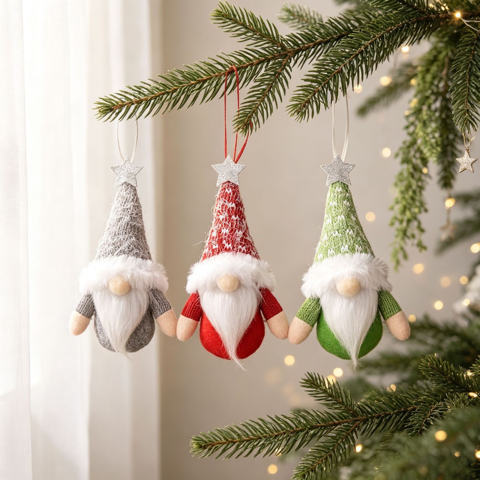 Christmas Gnome Ornament, Fabric