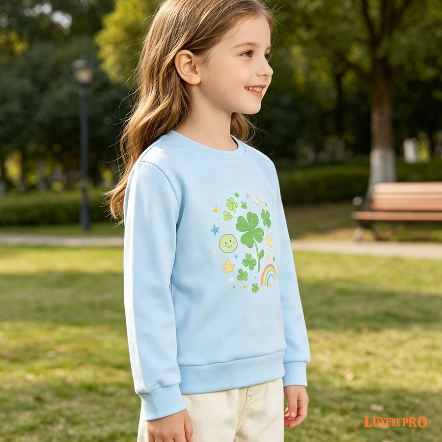 AOP YF Kids Crew Neck Sweatshirt
