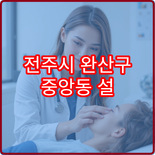 전주시 완산구 중앙동 설 연휴 가정의학과 병원 운영 정보