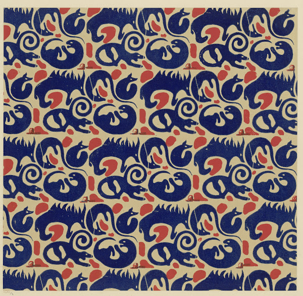 Buntpapier Tiere 1902   1906