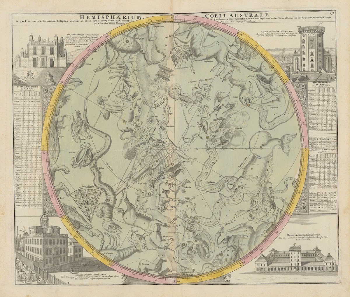 Atlas Coelestis Pl19 1742