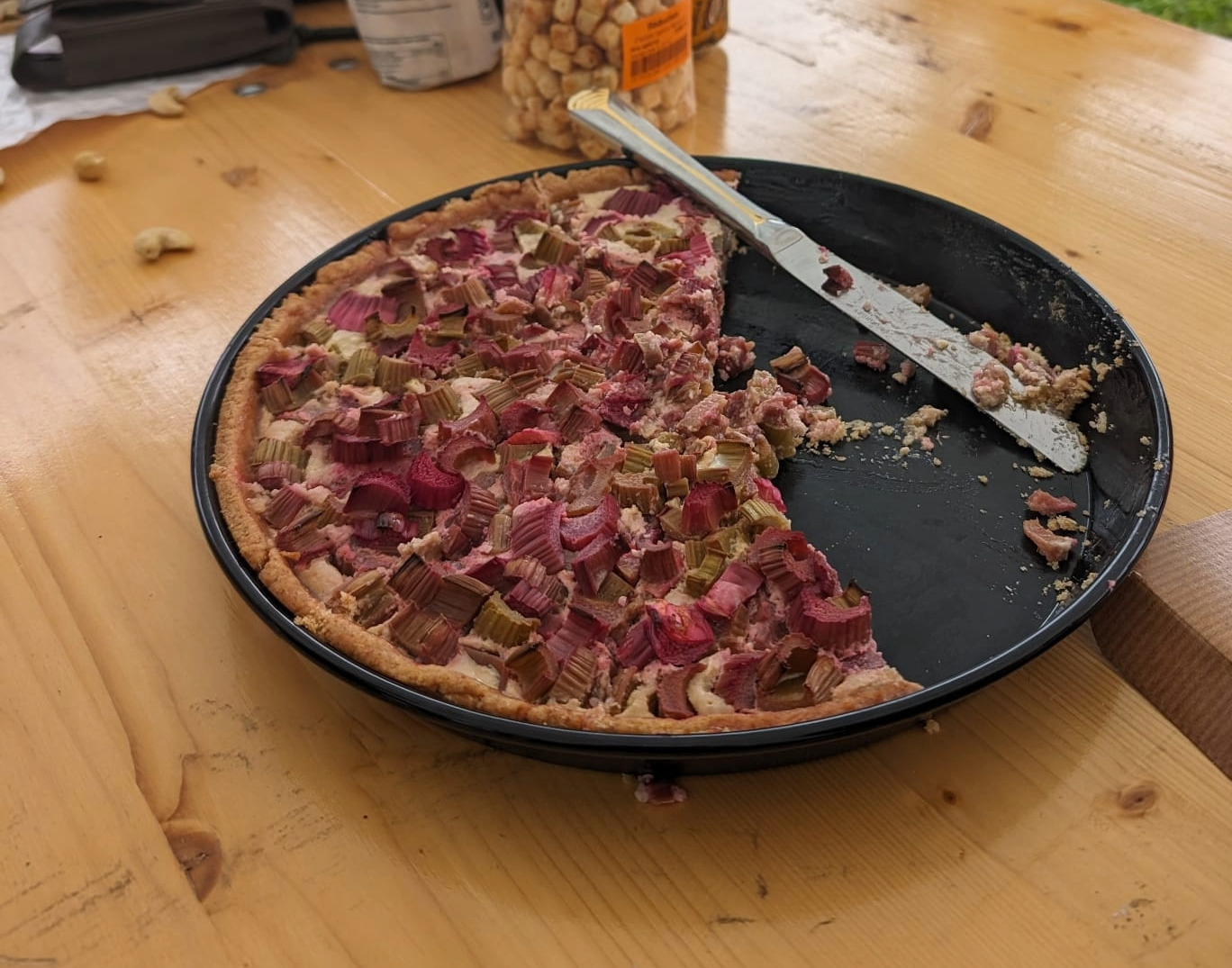 La tarte à la rhubarbe