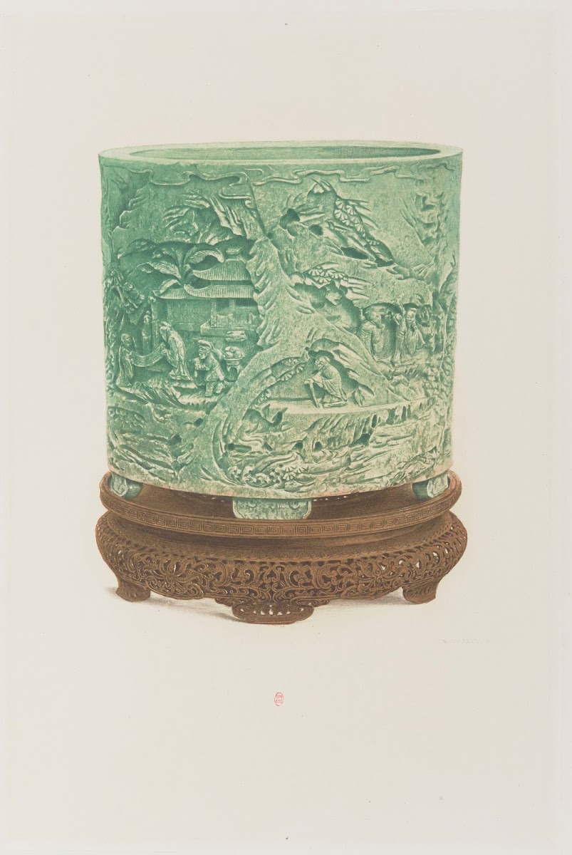 Vase en jade 1890