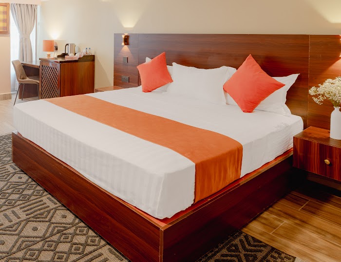 Room 7 bed setup Karen Plains boutique hotel Nairobi