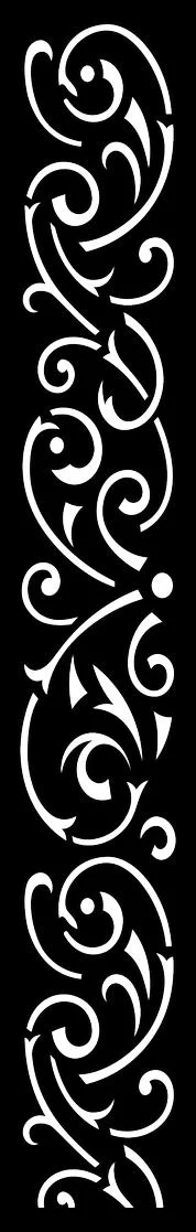 Ornate Scrollwork Border Free SVG for Silhouette Cameo Cutting