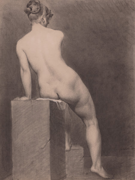 Mademoiselle Rose Nue Vue de Dos 1820