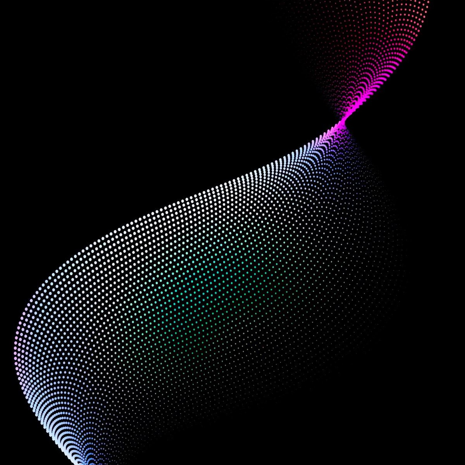 Download Abstract, Wave, Dots, Dark Full HD iPhone