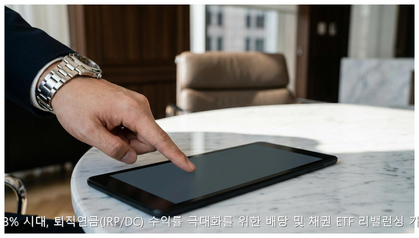 금리 3% 시대, 퇴직연금(IRP/DC) 수익률 극대화를 위한 배당 및 채권 ETF 리밸런싱 가이드 핵심 안내 및 분석 인포그래픽 (3)